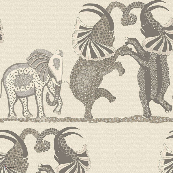 Safari Dance behang in Parchment & Soot van Cole & Son