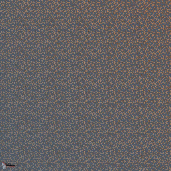 Samphire behang in Stiffkey Blue van Farrow & Ball