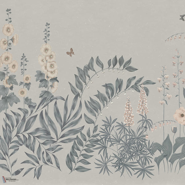 Aino papier peint en Indigo Blue de Sandberg