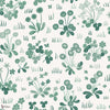 Bellis papel pintado en Emerald de Sandberg