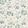 Bellis papel pintado en Misty Blue de Sandberg