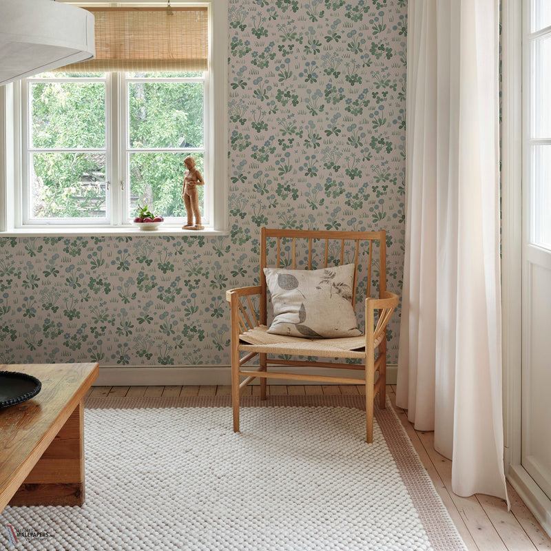 Bellis behang van Sandberg — interieur