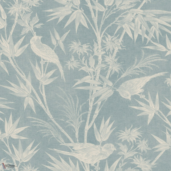 Celeste papier peint en Misty Blue de Sandberg