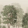 Charles Mural wallpaper in Green by Sandberg