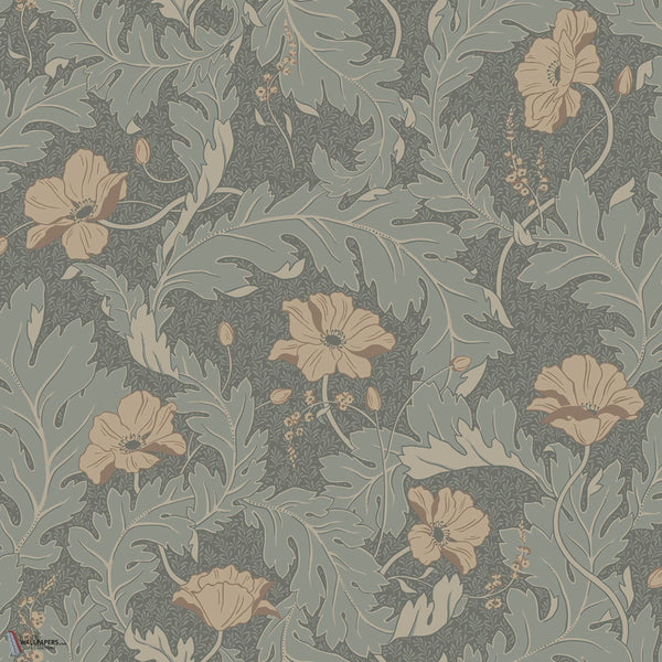 Charlotta papier peint en Forest Green de Sandberg
