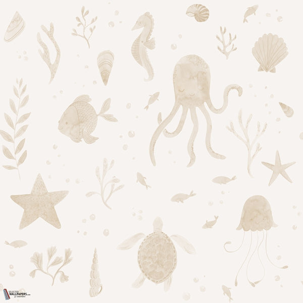 Della papel pintado en Beige de Sandberg