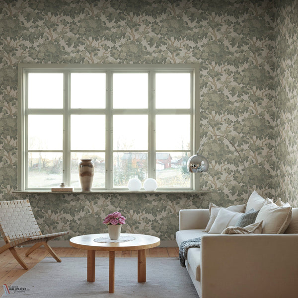 Eken behang van Sandberg — interieur