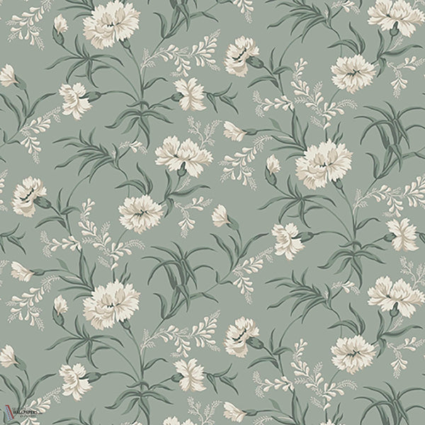 Emilie wallpaper in Garden Green by Sandberg