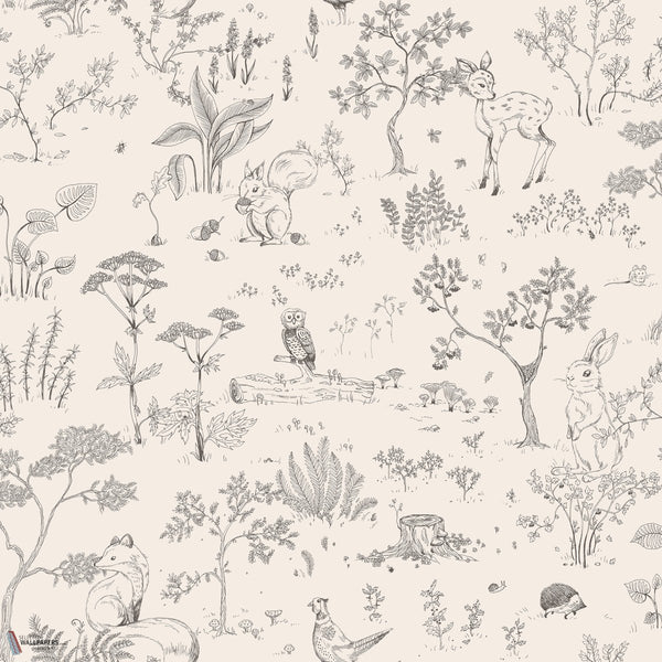 Hollie wallpaper in Graphite by Sandberg