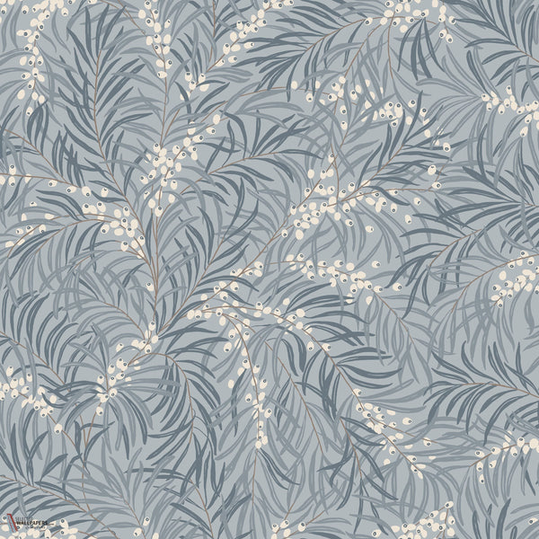 Idun papier peint en Misty Blue de Sandberg