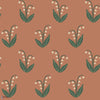 Lilly papel pintado en Terracotta de Sandberg