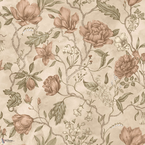Linda papel pintado en Blush de Sandberg