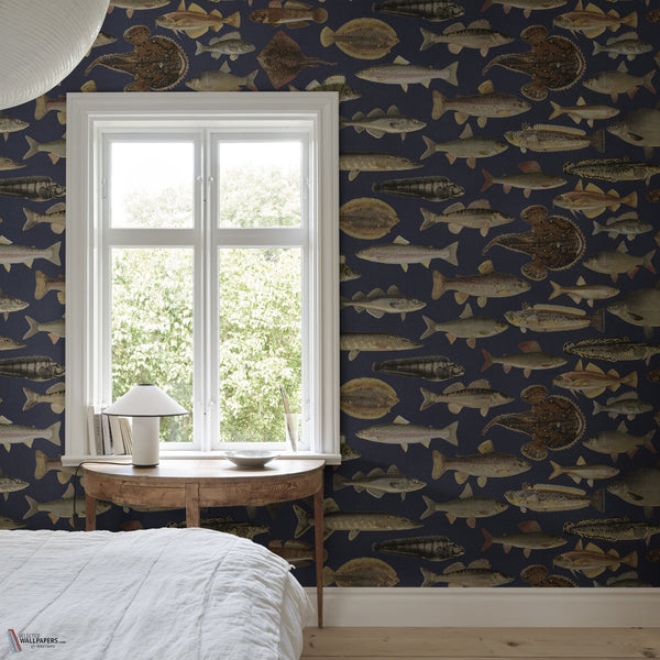 Scandinavian Fish wallpaper by Sandberg