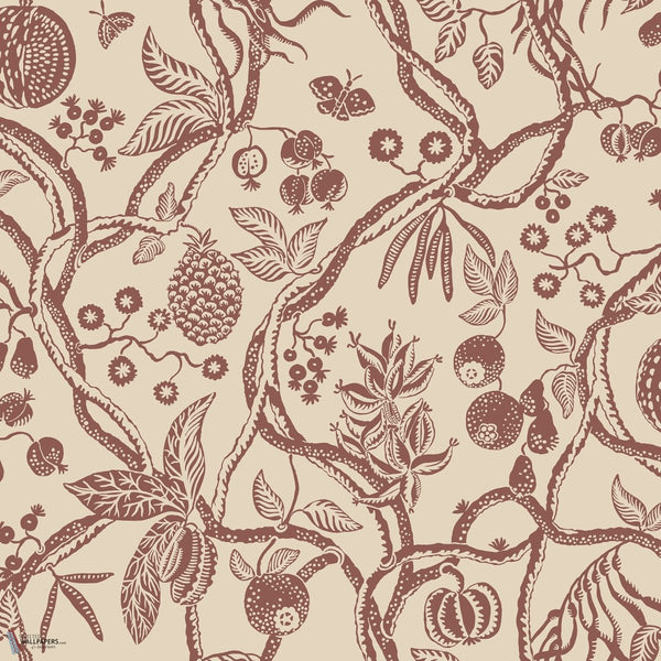 Tree Of Life papel pintado en Burgundy de Sandberg