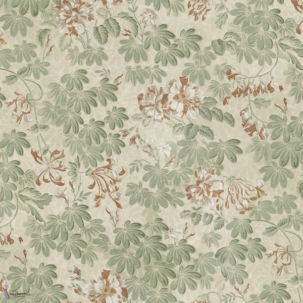 Tyra Tapete in Garden Green von Sandberg