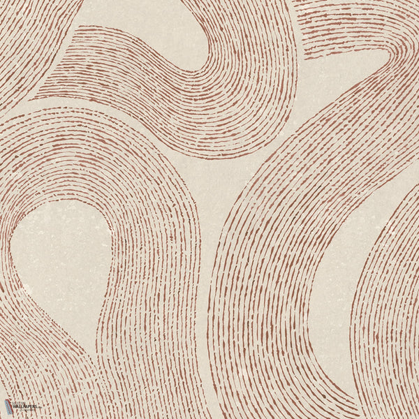 Zen Mural Tapete in Terracotta von Sandberg
