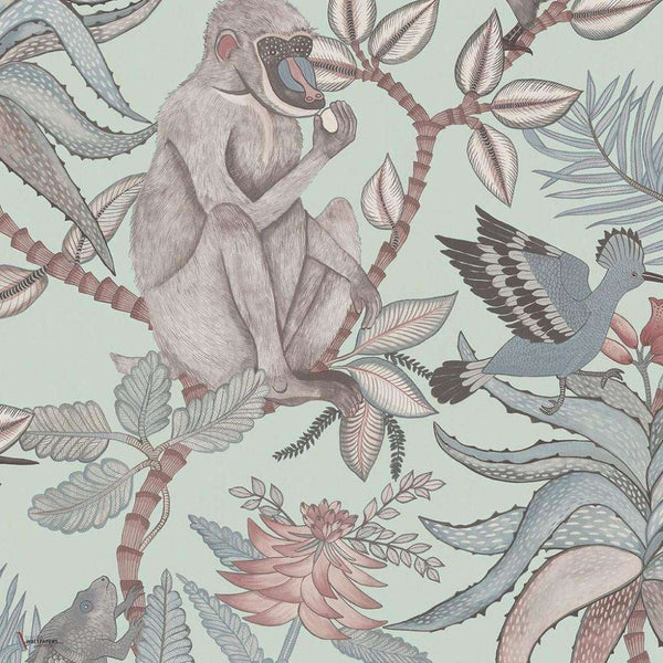 Savuti behang in Blush & Sky Blue van Cole & Son