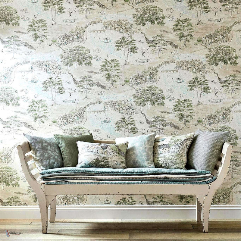 Sea Houses papier peint de Sanderson