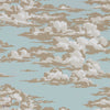 Silvi Clouds wallpaper in English Blue van Sanderson