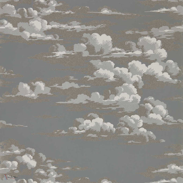Silvi Clouds wallpaper in Taupe Grey van Sanderson