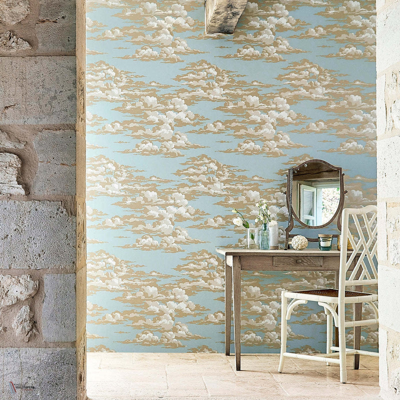 Silvi Clouds papier peint de Sanderson