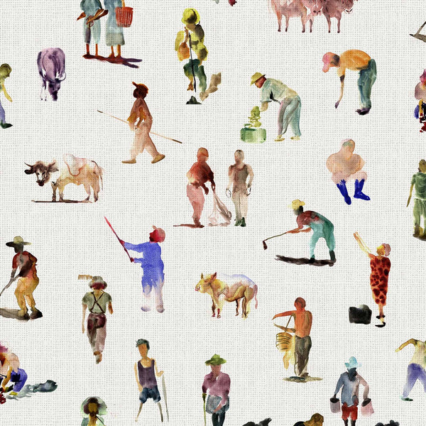Sineu wallpaper in Multi by Coordonne