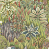 Singita behang in Olive Green Multi van Cole & Son
