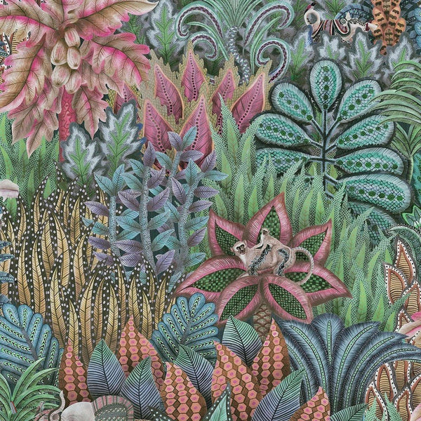 Singita behang in Viridian Multi van Cole & Son
