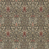 Snakeshead wallpaper in Charcoal/Spice van Morris & Co
