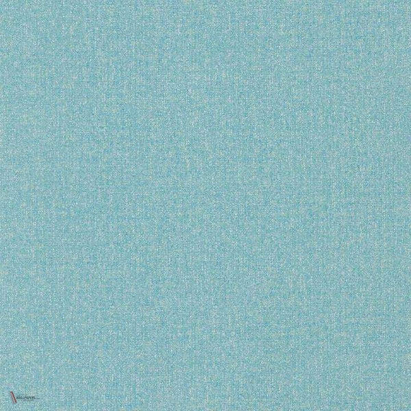 Soho Plain behang in China Blue van Sanderson