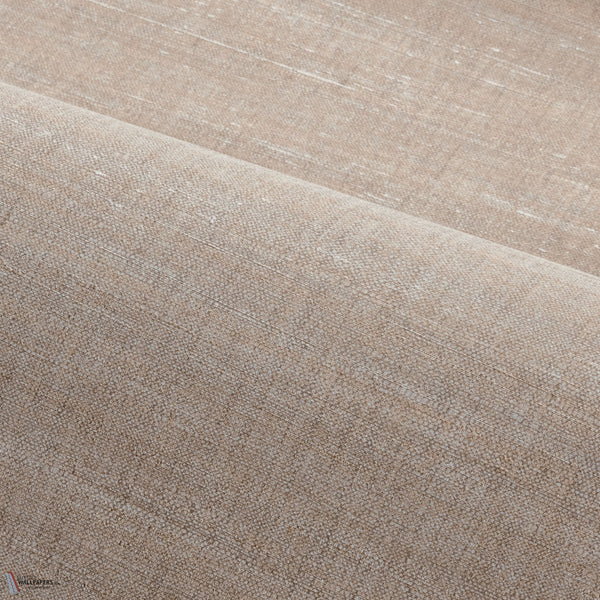Sora carta da parati in Marron Glacé di Casamance