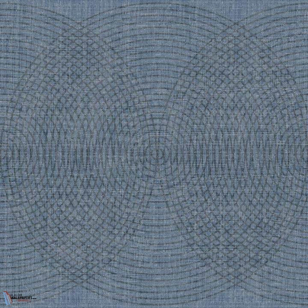 Sound Wave behang in Deep Water van Texam