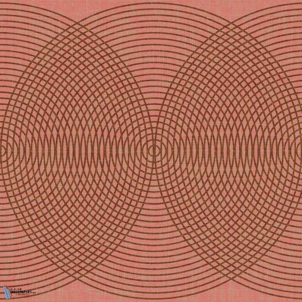 Sound Wave behang in Red Bindi van Texam