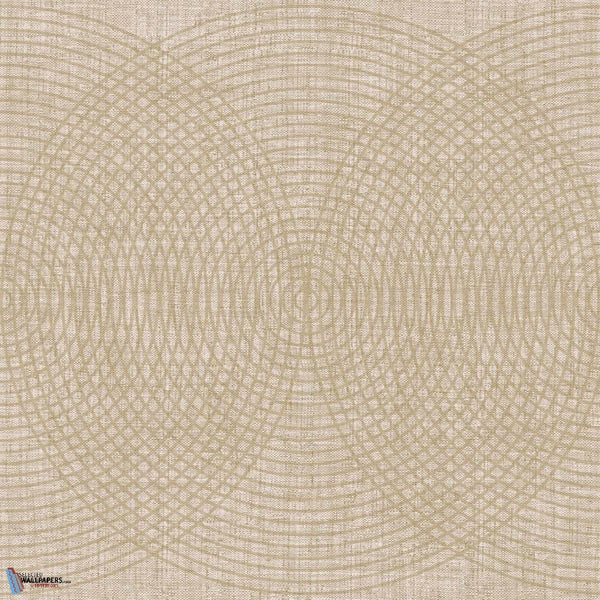 Sound Wave behang in Sesame van Texam