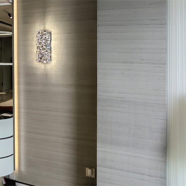 Star Silk Natural Palette papier peint en Silver Shallow Ash de Greenland — intérieur