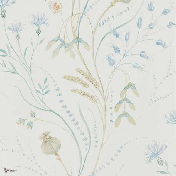 Summer Harvest wallpaper in Cornflower/Wheat van Sanderson