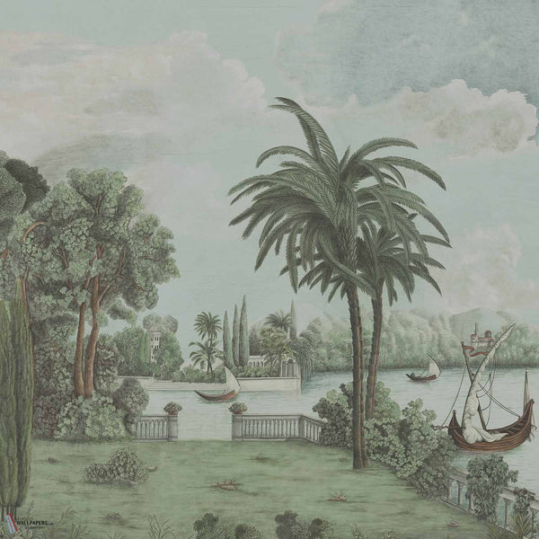 Swan Lake behang van Iksel — Multicolor, detail