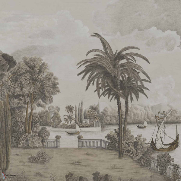 Swan Lake behang van Iksel — Sepia Tones, detail
