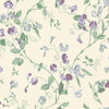 Sweet Pea behang in Mulberry & Sage on Cream van Cole & Son