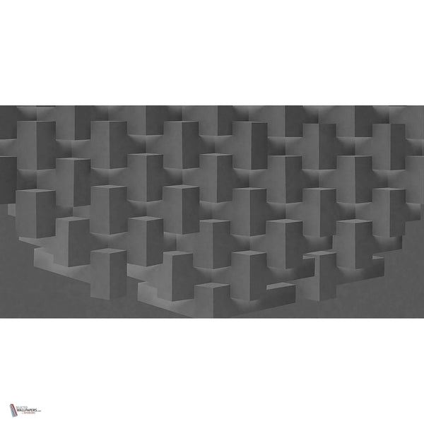 Applauso behang in Grey van Tecnografica — volledig ontwerp