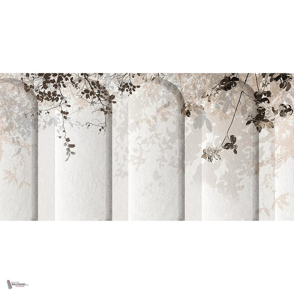 Athena behang in White A van Tecnografica — volledig ontwerp