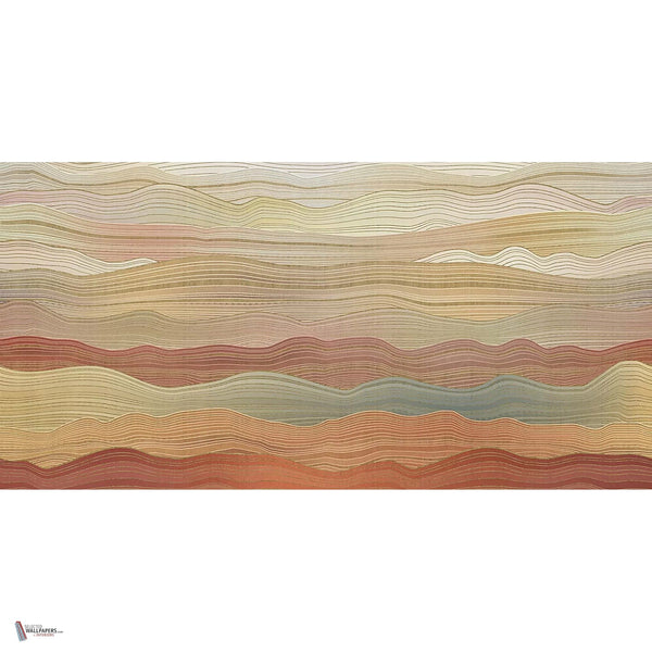 Auric Waves wallpaper in Gold by Tecnografica — full design