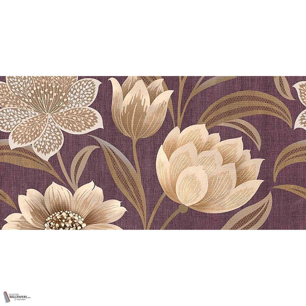 Aurora wallpaper in Wine by Tecnografica — full design