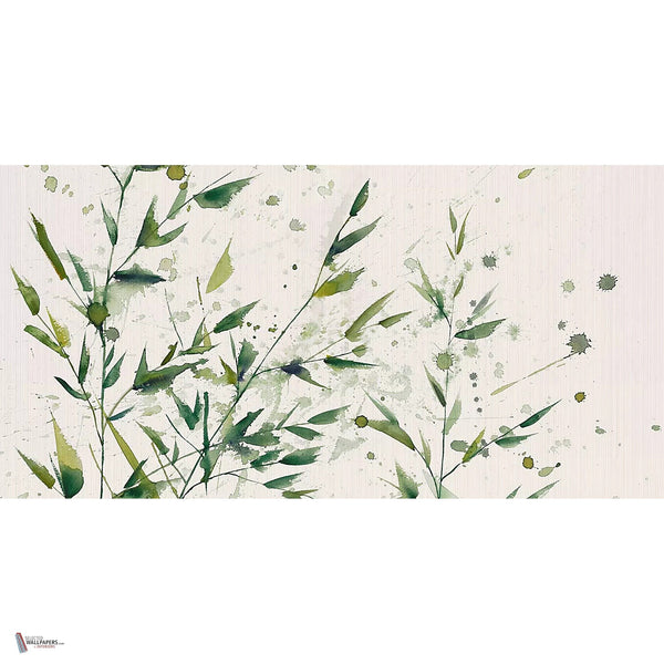 Bamboom wallpaper in Green by Tecnografica — full design