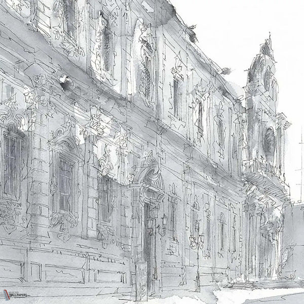 Baroque wallpaper in Grey by Tecnografica — colour swatch