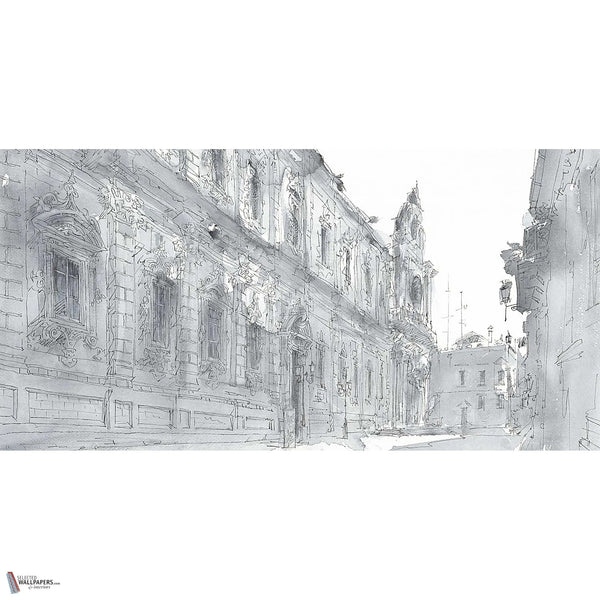 Baroque wallpaper in Grey by Tecnografica — full design