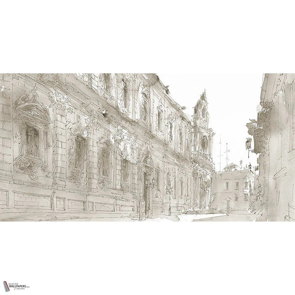 Baroque wallpaper in Sand by Tecnografica — full design
