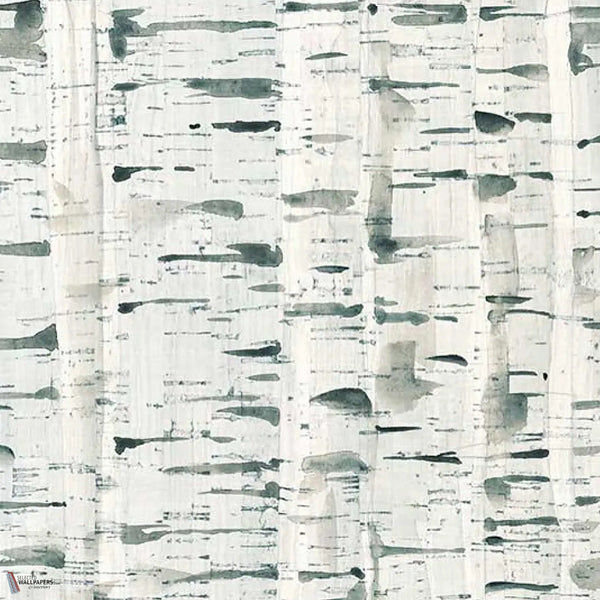 Birch Wood Tapete in Blue von Tecnografica — Farbmuster