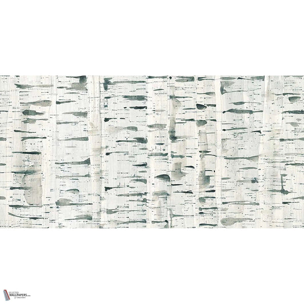 Birch Wood Tapete in Blue von Tecnografica — Gesamtdesign