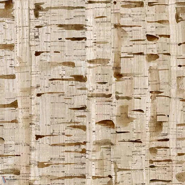 Birch Wood Tapete in Walnut von Tecnografica — Farbmuster